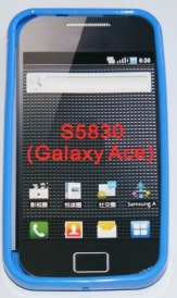 Силиконов гръб ТПУ за Samsung S5830 Galaxy Ace Син